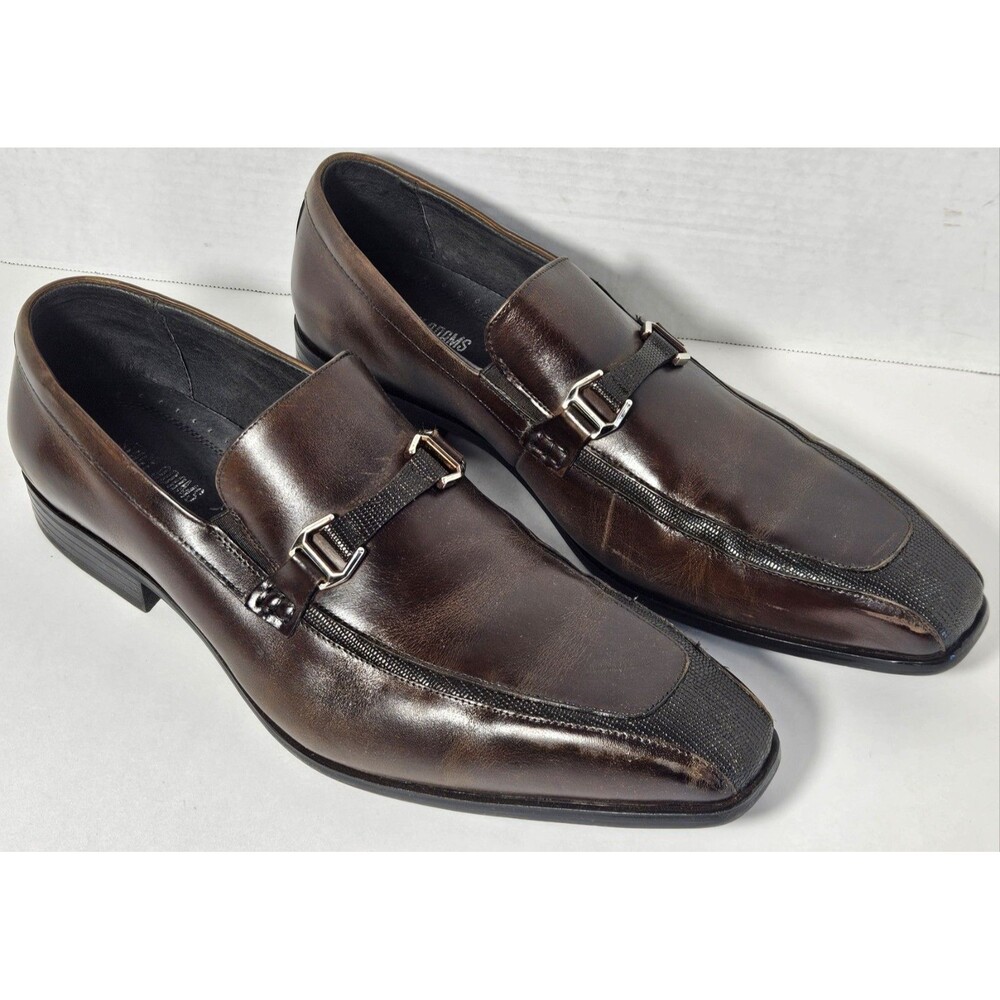 Stacy Adams Loafer Dress Shoes Mens 12W  Brown Leather
